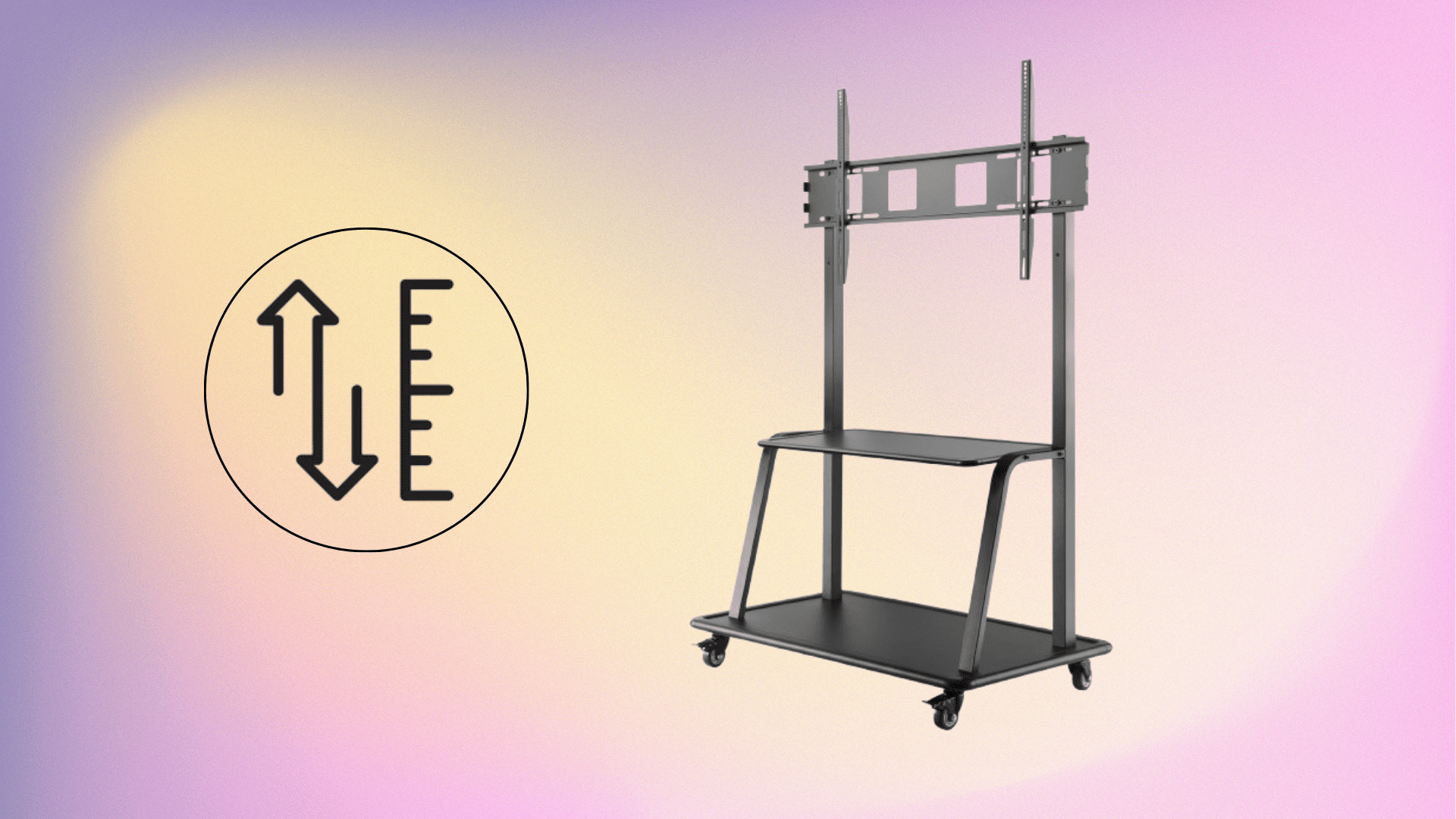 Trolley Floor Stand for Interactive Flat Panel